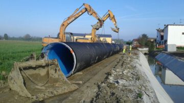 Estendimento e rivestimento canali Tortigliano