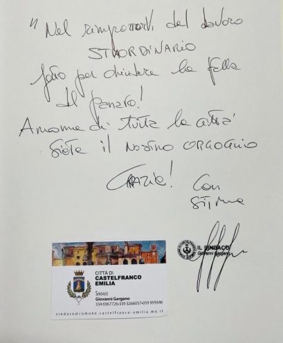 Rassegna stampa del Panaro - sindaco di Castelfranco Emilia